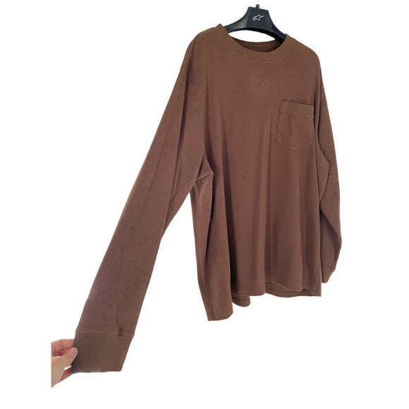 DULUTH TRADING MENS BROWN LONG SLEEVE SHIRT - Picture 7 of 8